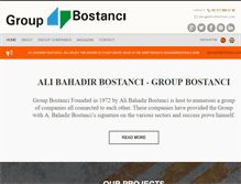 Tablet Screenshot of groupbostanci.com